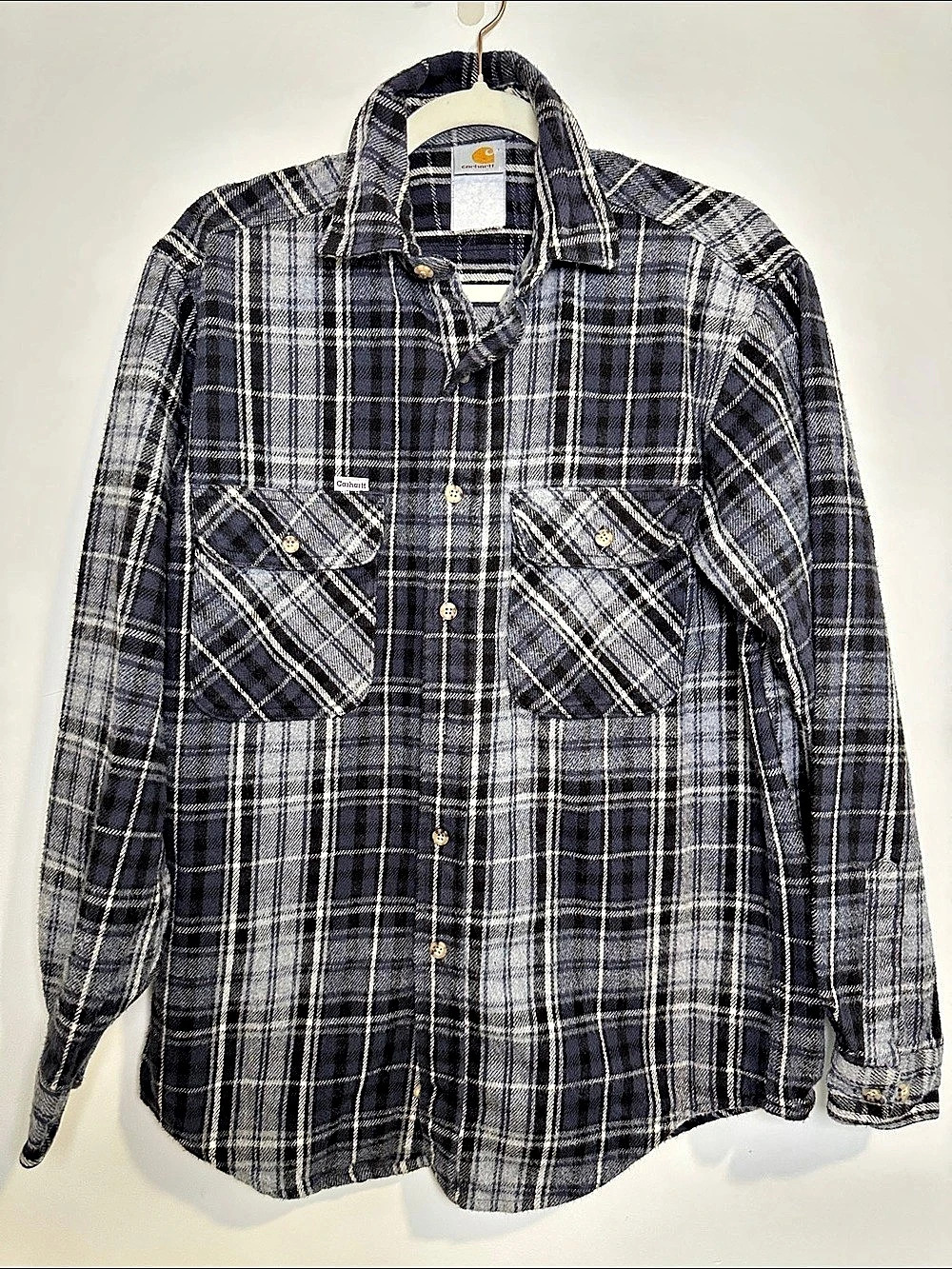 Carhartt Loose Fit Heavyweight Flannel Long-Sleeve Plaid Shirt